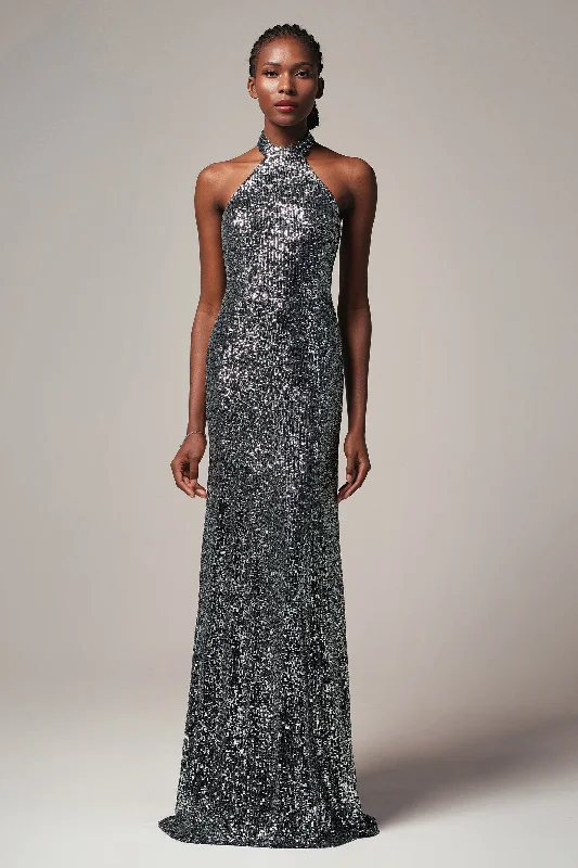 Sheath-Column Floor Length Sequined Dress CB0401 Formal Sequin Dress