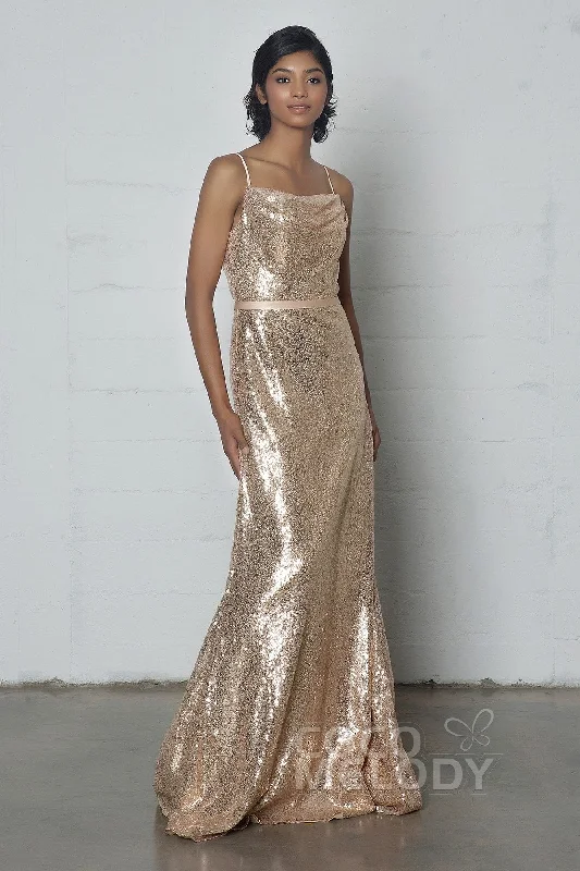 Sheath-Column Floor Length Sequined Dress COZF17023 Sequin Dress Outfit