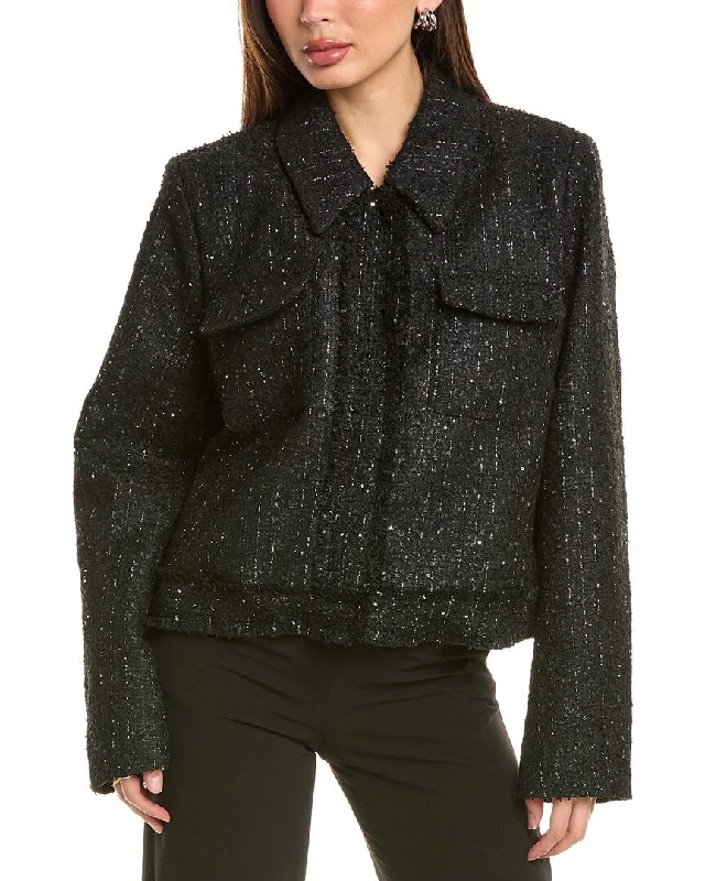 Nanette Nanette Lepore Mika Boucle Jacket Fitted Women’s Blazer