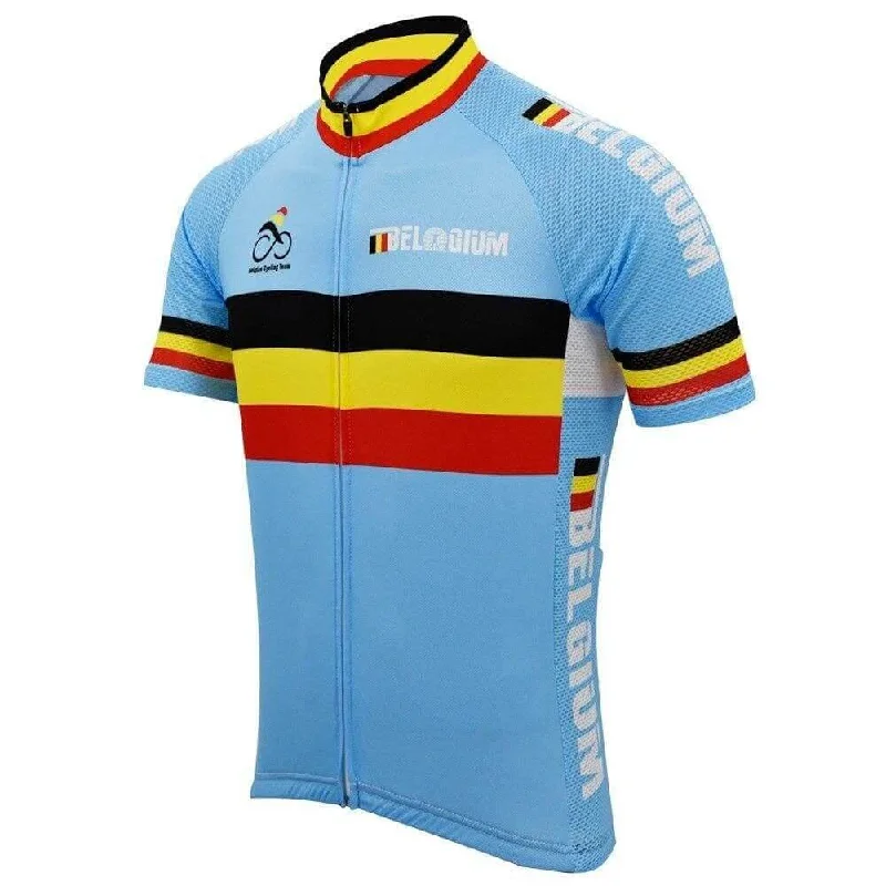 Retro Belgium Cycling Jersey Cozy Hoodies & Sweatshirts