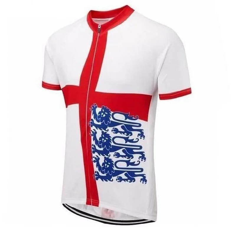 England Flag 3 Lions Cycling Jersey Printed Hoodies for Women