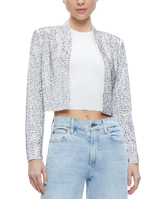 alice + olivia Kalia Open Front Jacket Slim Fit Blazer