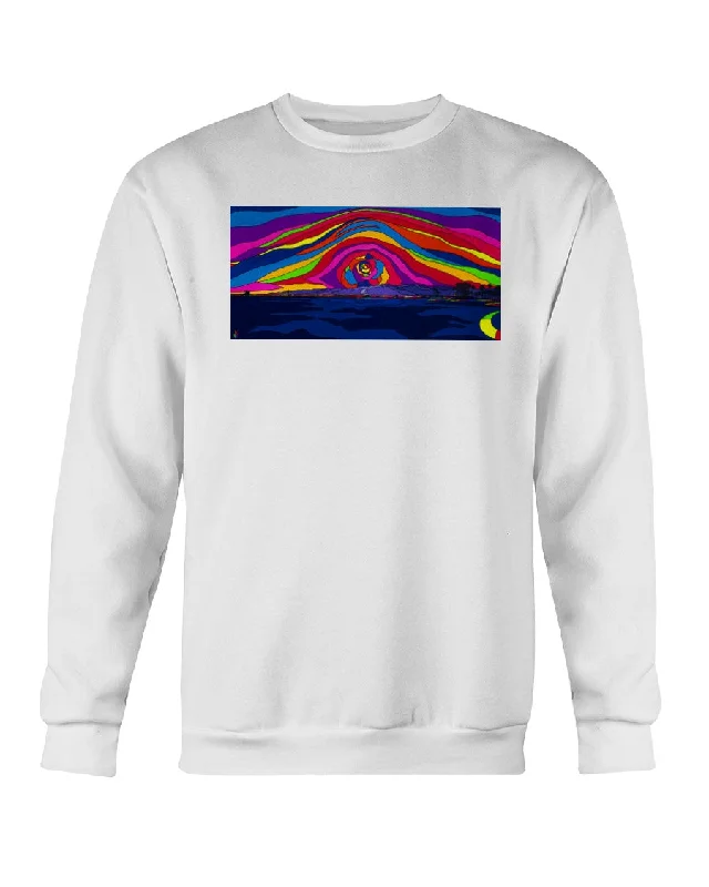 Rose Ave Sunset - Crewneck Sweatshirt Soft Sweatshirts with Logo