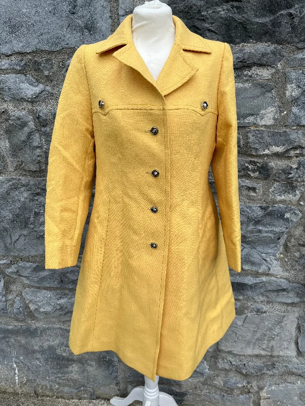 Women's casual jackets70s yellow coat uk 10    LISA Women's casual jackets