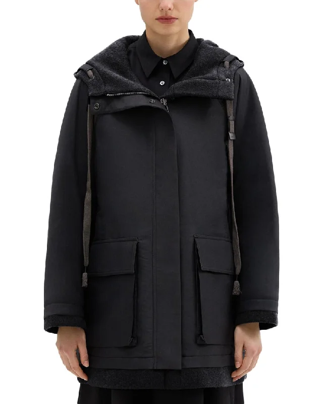 Theory Cyber Parka Chic Double-breasted Blazer