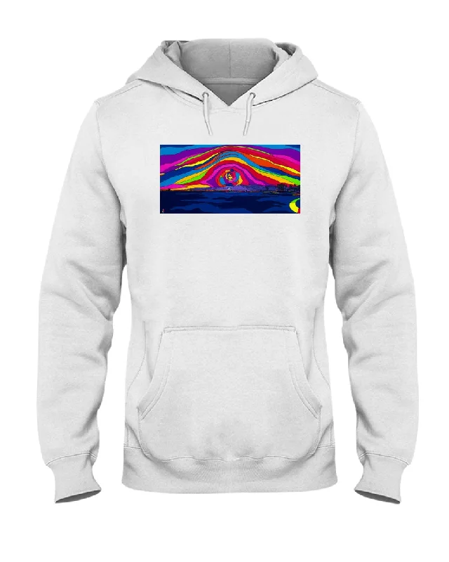 Rose Ave Sunset - Hoodie Relaxed Hoodie Sweatshirt Fit