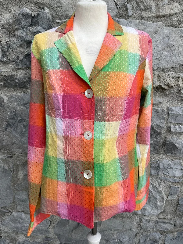 Women's Zara jacketsRainbow squares jacket uk 10-12 Women's Zara jackets