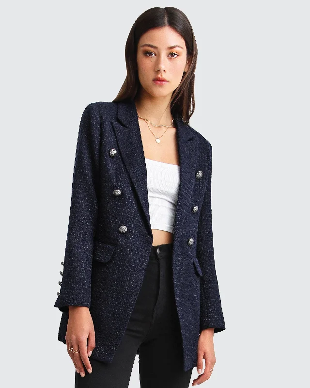 Princess Polina Textured Weave Blazer Fitted Women’s Blazer