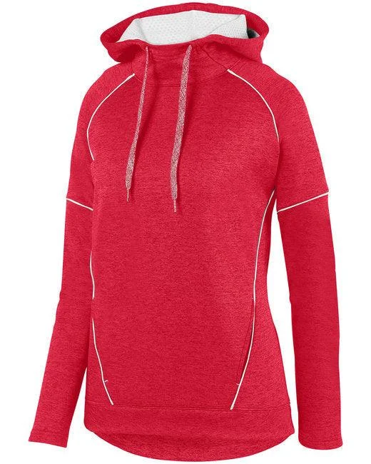 Augusta Sportswear Ladies' Zoe Tonal Heather Hoodie 5556 Basic Hoodie Sweatshirt Look