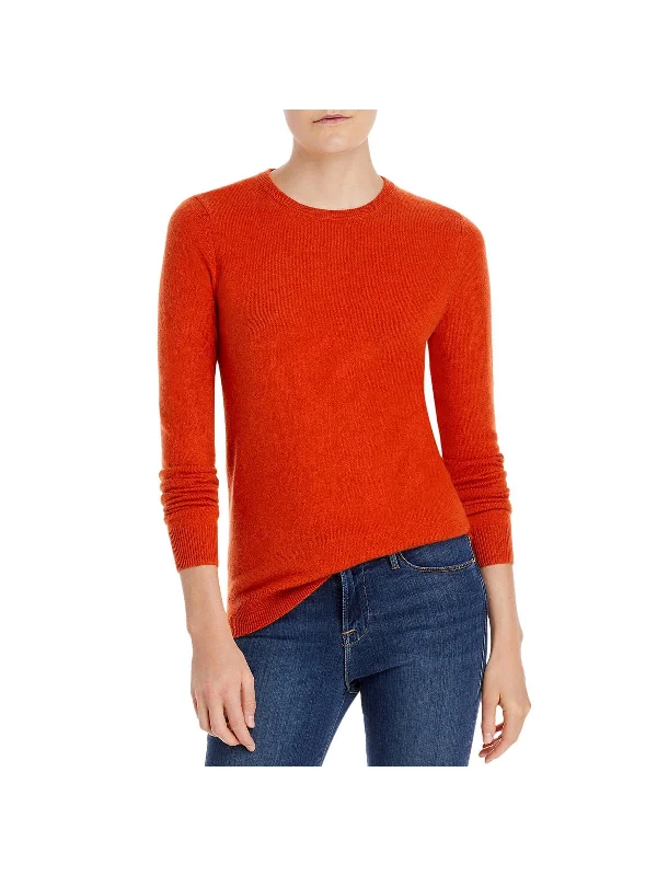 Work sweatersCashmere Womens Hi-Low Crewneck Sweater Work sweaters