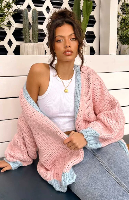 Discounted sweatersHatley Pink Knit Cardigan Discounted sweaters