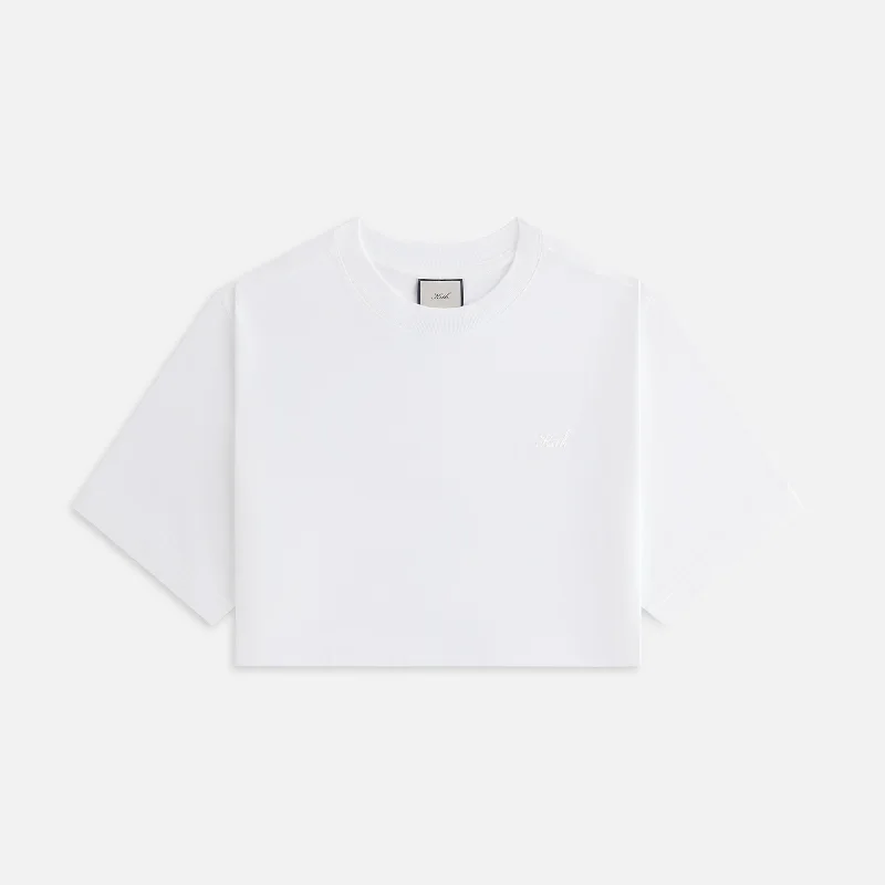 Men's sweatersKith Women Fei Cropped Tee - White Men's sweaters