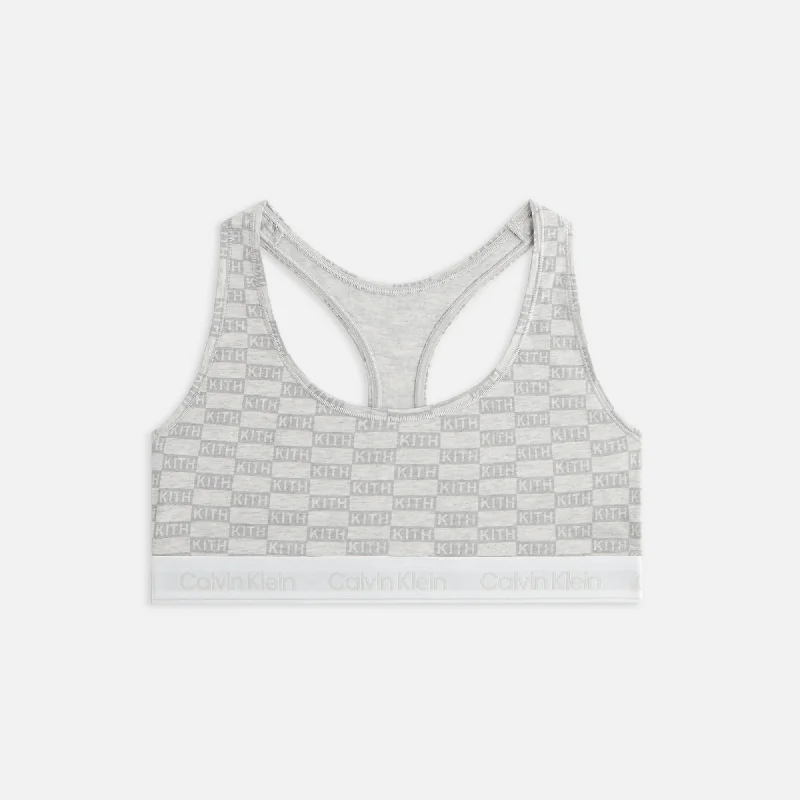 Knitted sweatersKith Women for Calvin Klein Classic Bralette - Light Heather Grey Knitted sweaters