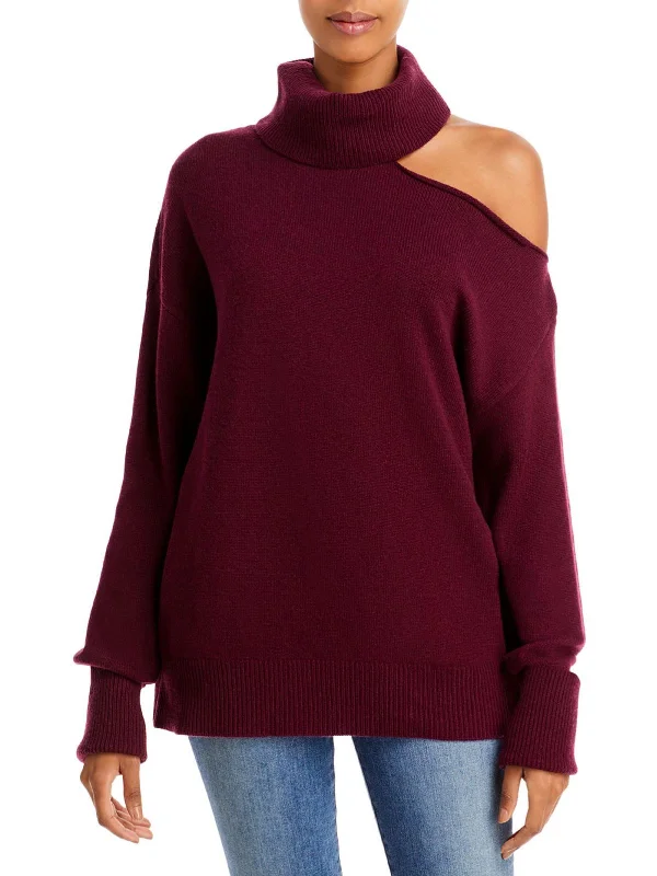 Expensive sweatersRaundi Womens Turtleneck Cold Shoulder Pullover Sweater Expensive sweaters