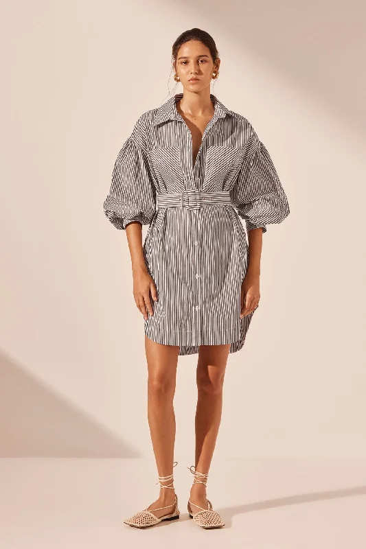 Cotton mini dressesJAYDE OVERSIZED CURVED HEM SHIRT DRESS Cotton mini dresses