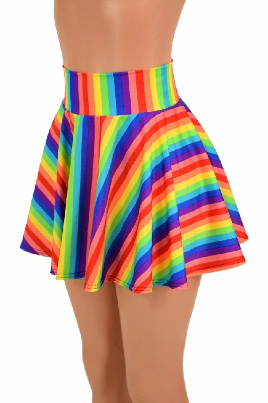 High-waisted unclassified skirtsRainbow Stripe Rave Skirt High-waisted unclassified skirts