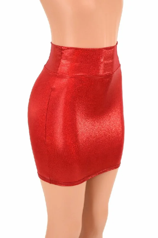 Ruffled unclassified skirtsRed Sparkly Jewel Bodycon Skirt Ruffled unclassified skirts