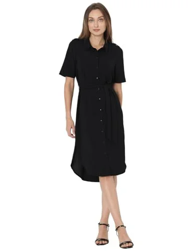 Beach midi dressesVERO MODA Women's Polyester Sheath Midi Dress (Black) Beach midi dresses