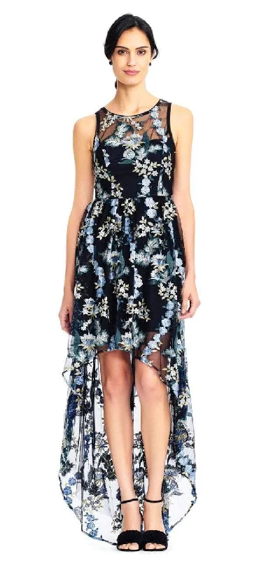 Best floral dresses for tall womenAdrianna Papell - Floral Embroidered High Low Dress AP1E202670SC Best floral dresses for tall women