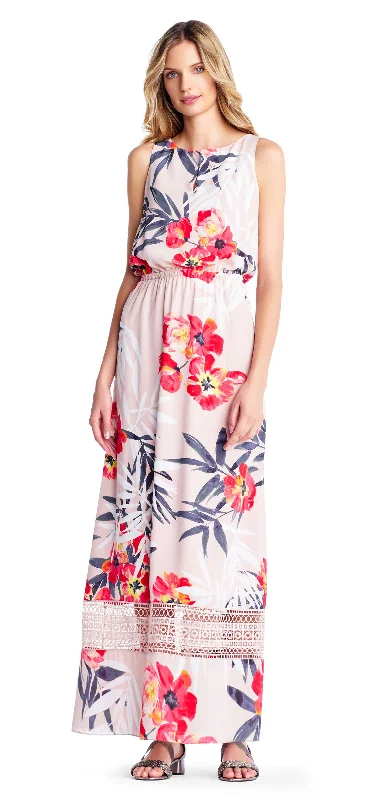 H&M floral dressesAdrianna Papell - Keyhole Front Floral Print Dress AP1D102288SC H&M floral dresses