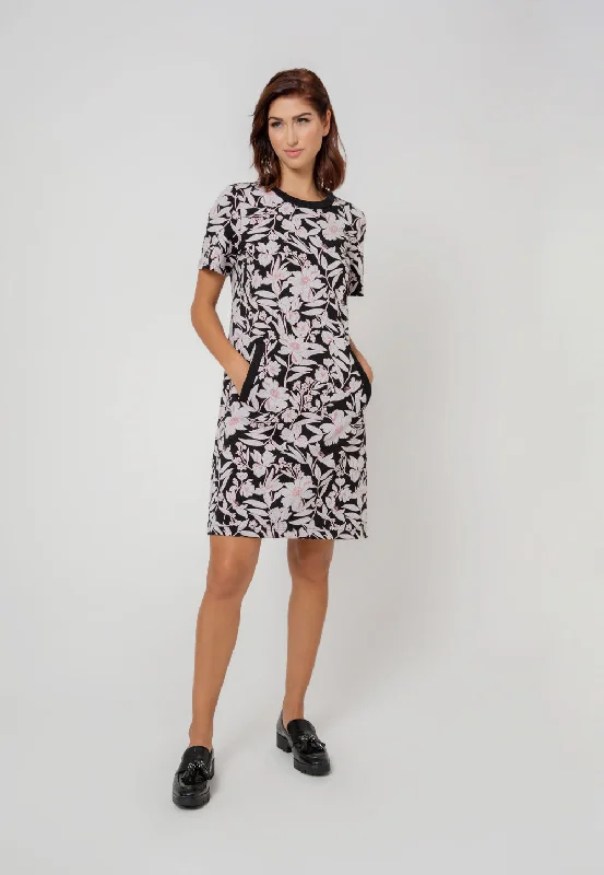 Elegant floral dressesLeota Women's Short Sleeve Maddie Dress in Classic Floral Black Elegant floral dresses