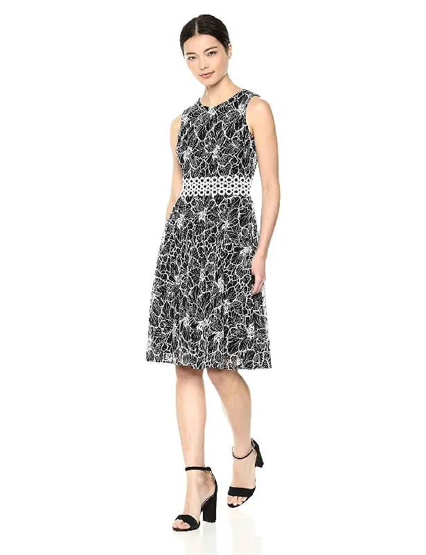 Office floral dressesTaylor - Sleeveless Floral Print Lace Dress 9777MSC Office floral dresses