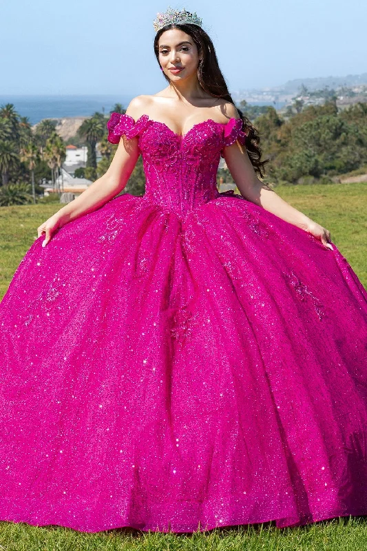 Plus size unclassified dresses3D Butterfly Off Shoulder Ball Gown by Cinderella Couture 8120J Plus size unclassified dresses