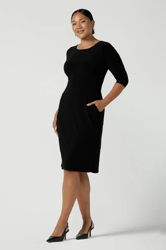 Casual chic unclassified dressesAudrey Shift Dress in Black Casual chic unclassified dresses