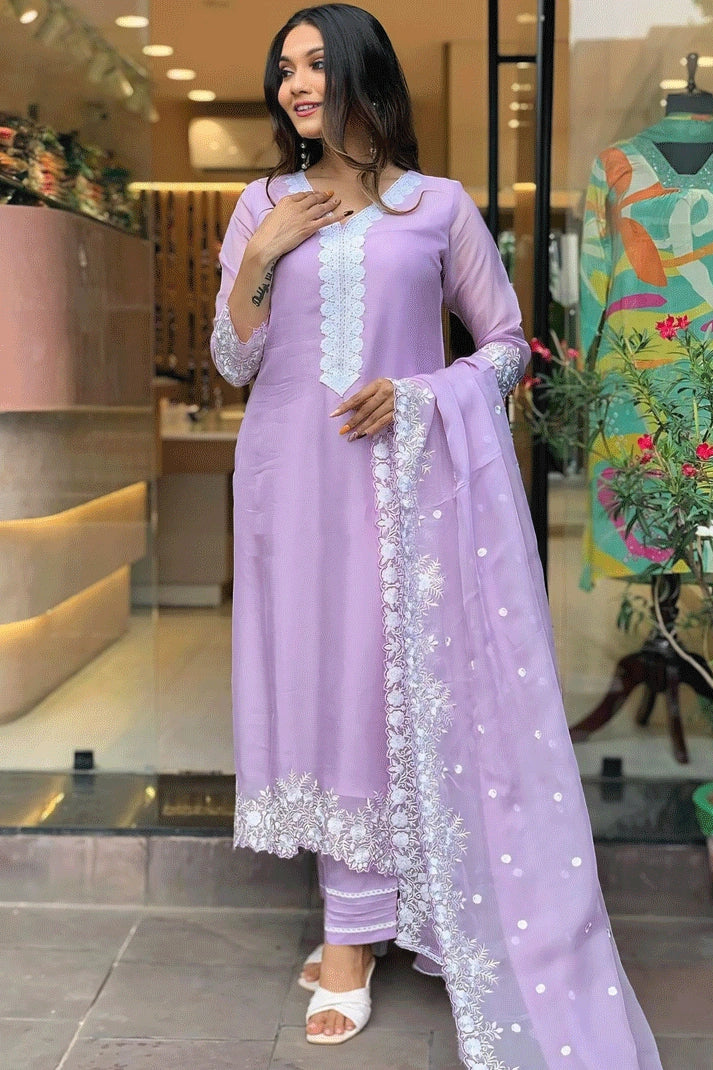 Bodycon unclassified dressesBeautiful Georgette Light Purple Colour Dress For Diwali Bodycon unclassified dresses