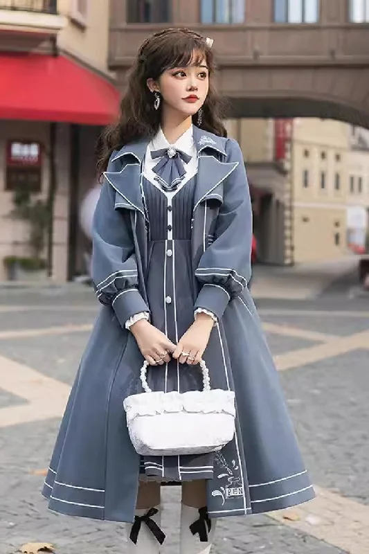 Ruched unclassified dressesBlue Book of Lies Sweet College Style Elegant Lolita Jsk Dress Ruched unclassified dresses