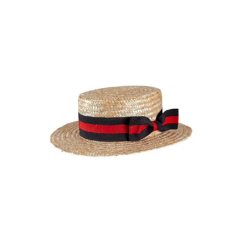 Stretchy unclassified dressesClassic Boater Hat with Black & Red Band Stretchy unclassified dresses