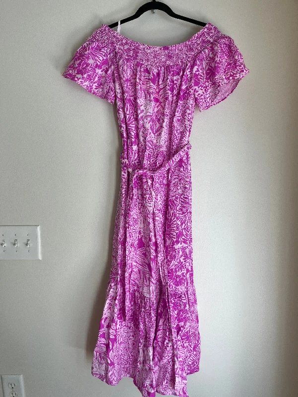 Denim unclassified dressesDress Work By Lilly Pulitzer In Pink, Size: S Denim unclassified dresses