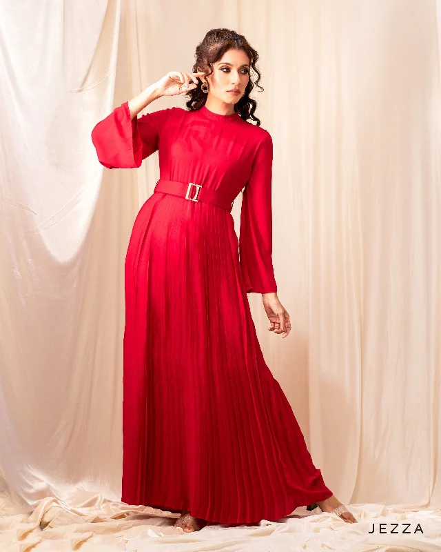 Office unclassified dressesElegant Pleated Polyester Dress 52812 Office unclassified dresses