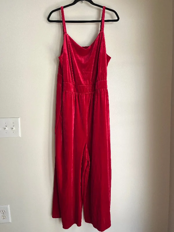 Backless unclassified dressesJumpsuit By Torrid In Red, Size: 2x Backless unclassified dresses