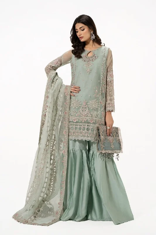 One-shoulder unclassified dressesLuxury gharara mint green One-shoulder unclassified dresses