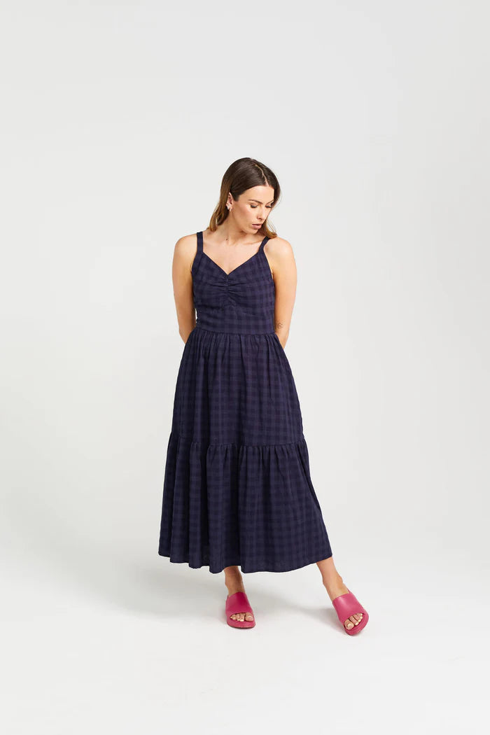 Affordable unclassified dressesThing Thing Sweet Ziggy Dress - Navy Check Affordable unclassified dresses