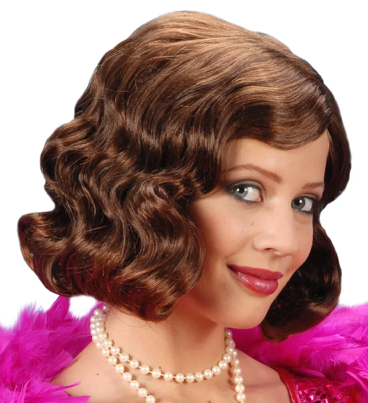 One-shoulder unclassified dressesRoaring 20's Brown Wig One-shoulder unclassified dresses