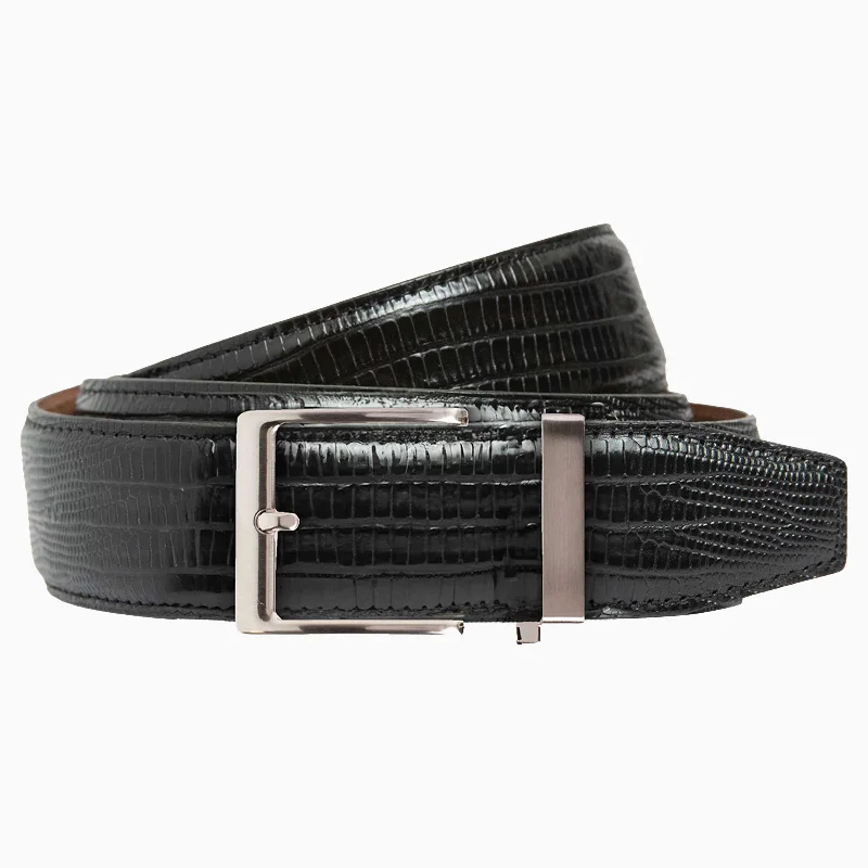 High-end unclassified dressesLizard Black Dress Ratchet Belt 1.575" Strap [40mm] High-end unclassified dresses