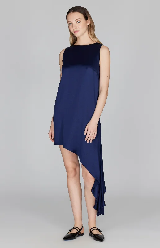 Anniversary unclassified dressesSatin Sleeveless Asymmetric Dress Anniversary unclassified dresses