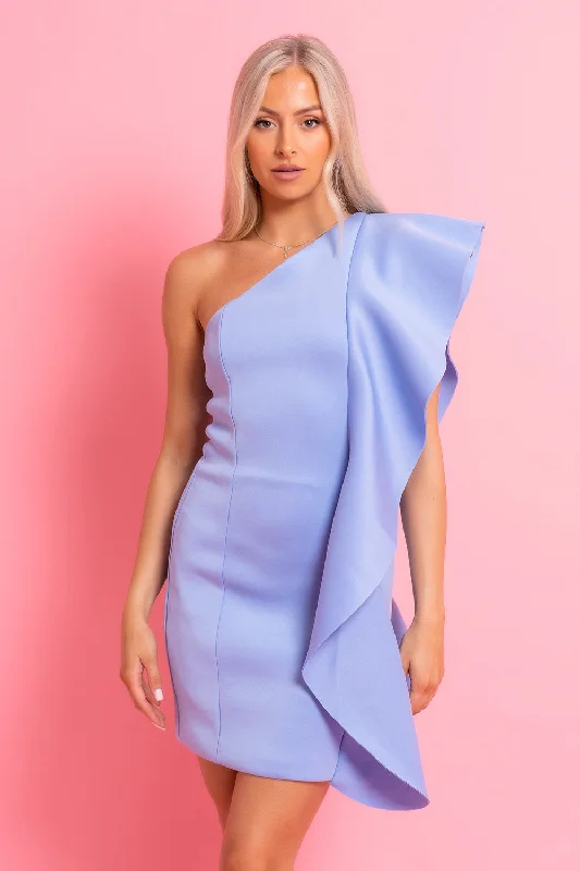 Club unclassified dressesScuba Frill Blue Dress Club unclassified dresses