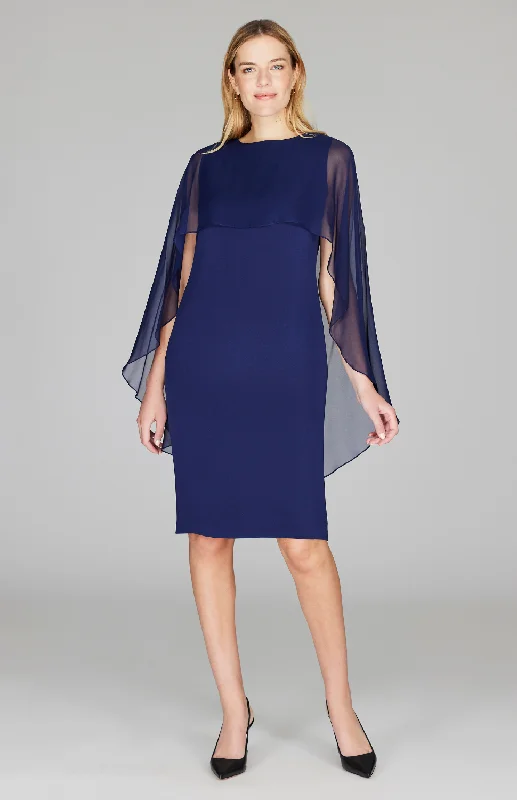 Velvet unclassified dressesSilk Dress w/ Chiffon Capelet Velvet unclassified dresses