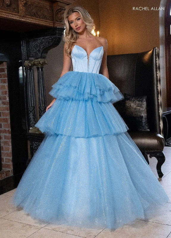 Spring unclassified dressesStrapless Tiered Ball Gown by Rachel Allan 70876 Spring unclassified dresses