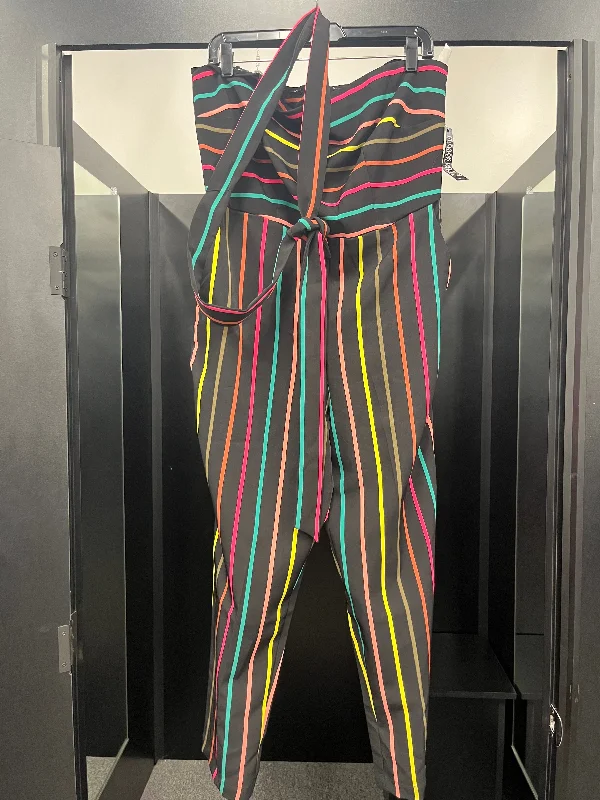 Club unclassified dressesStriped Jumpsuit New York And Co, Size L Club unclassified dresses