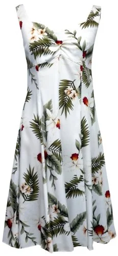 Cocktail unclassified dressesTwo Palms Women's Hawaiian Orchid Empire Princess Flare Dress Cocktail unclassified dresses