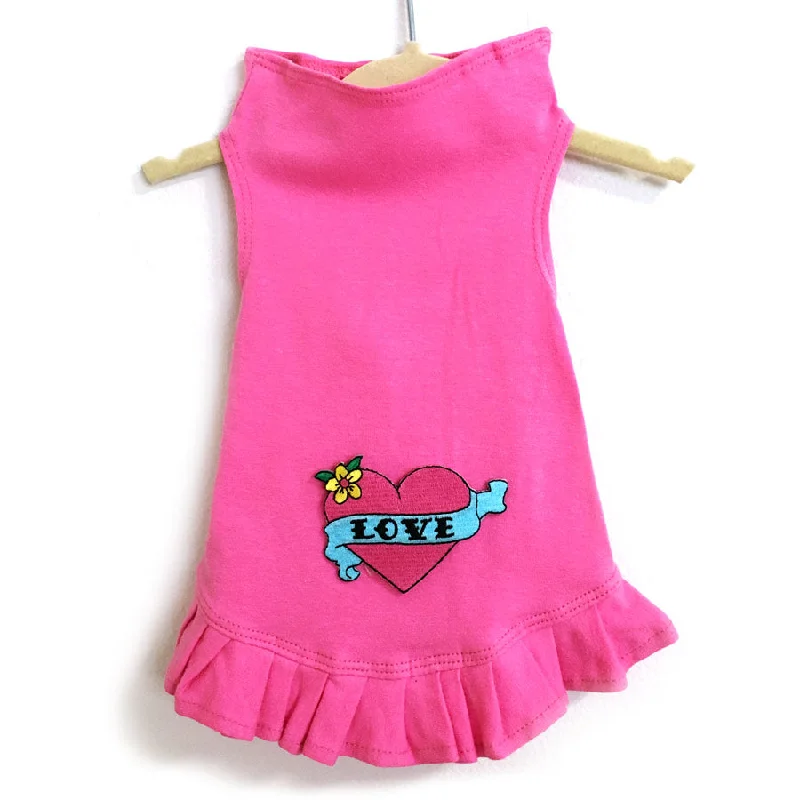 Holiday unclassified dresses346D Pink Love Heart Dress on Pink Holiday unclassified dresses