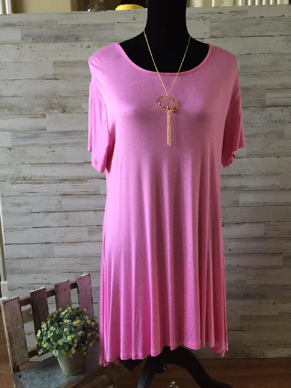 Budget-friendly unclassified dressesSimply Southern Original Pink Dress great with leggings Size 2X Budget-friendly unclassified dresses