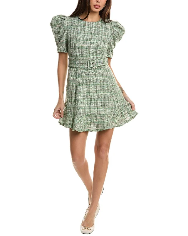 Brook + Lynn Tweed Mini Dress Mini Skirt Set