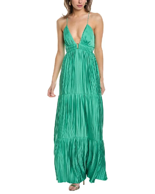 ba&sh Pleated Maxi Dress Soft Maxi Dress