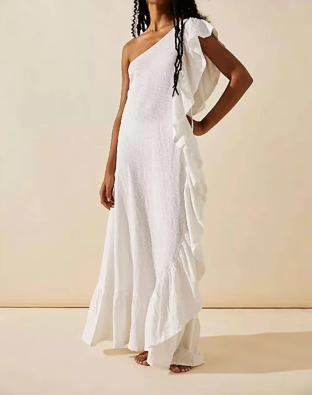 Elisa Maxi Dress In Ivory Maxi Skirt Chic