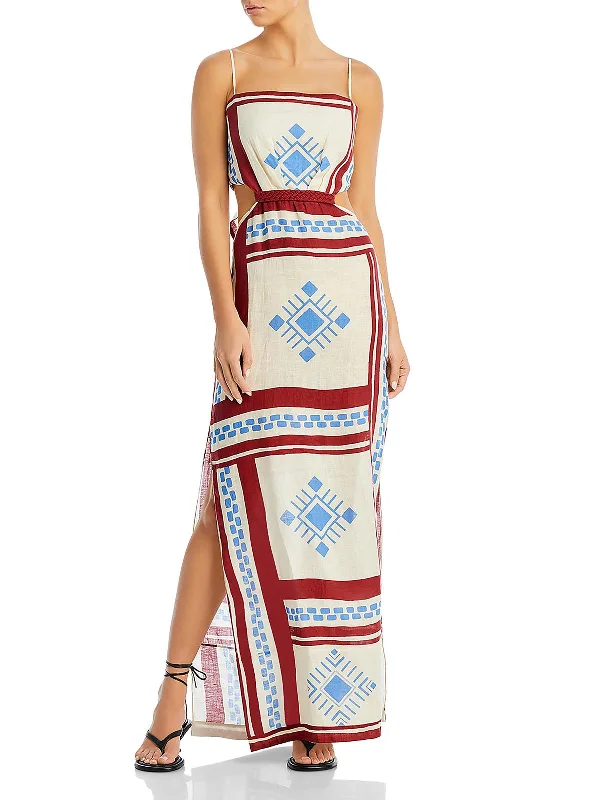 Kay Pacha Womens Cut-Out Long Maxi Dress Cozy Maxi Dress